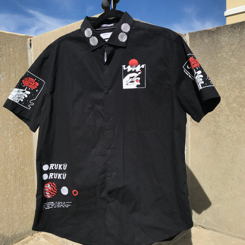 RUKU ROSE BUTTON UP
