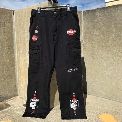 RUKU ROSE BAGGY CARGOS