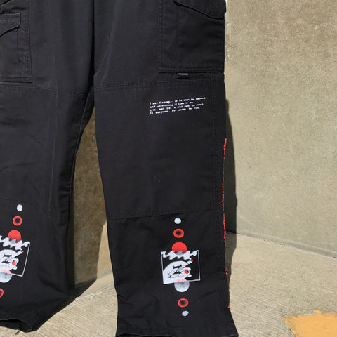 RUKU ROSE BAGGY CARGOS