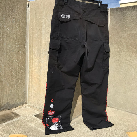 RUKU ROSE BAGGY CARGOS