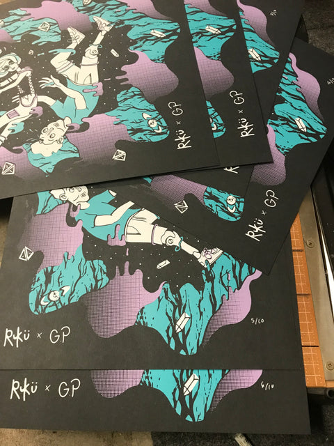 When Gravity Zeroes Screen Print LE10