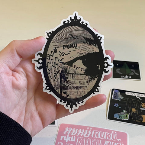 Eternity Gazing Back At Me Sticker