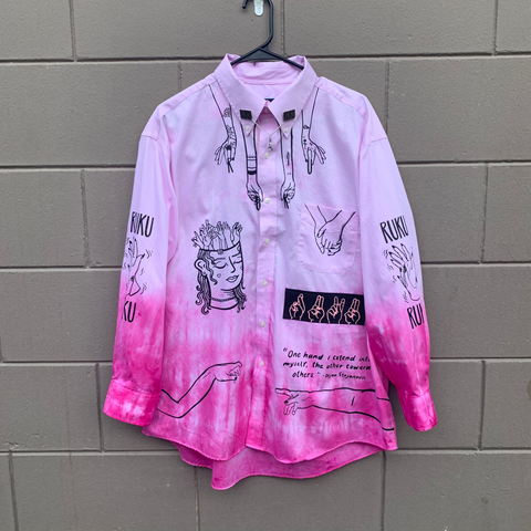 Hands Button Up
