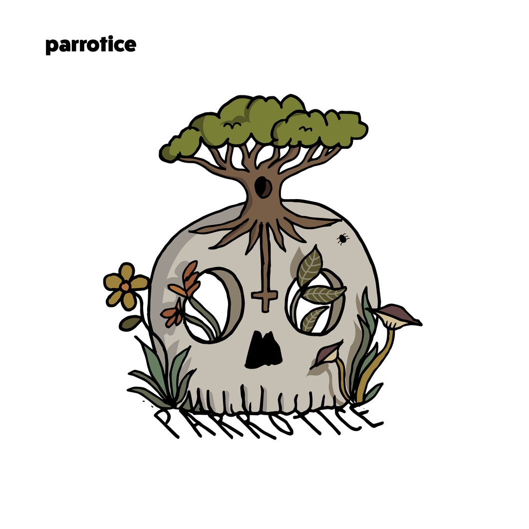 Parrotice Sticker